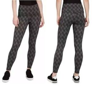 NWT Lyssé Women's Size XL Signature Lattice Plaid Leggings Smoothing Waistband